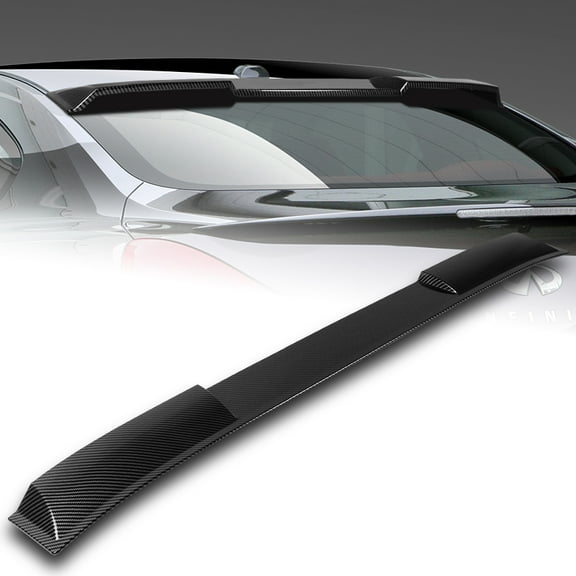 W-Power For 2008-2013 Infiniti G37 Coupe Carbon Painted Rear Roof Visor Spoiler