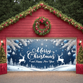 thumbnail image 5 of Winter Theme Merry Christmas Decorative Banner Happy New Year Reindeer Design Ornament Decoration for Holiday Celebration Indoor Outdoor, 5 of 9