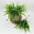 thumbnail image 1 of Xiao Hua 10 paquetes de pequeñas plantas artificiales falsas para decoración de interiores, para el hogar, la oficina, el baño, la granja, etc., 1 of 3