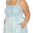 thumbnail image 4 of White Mark Women's Plus Size Smocked Ruffle Maxi Dress, 4 of 6