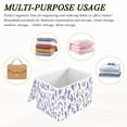 thumbnail image 6 of Yayeee Collapsible Cube Storage Bin with Lid Fabric Closet Decorative Basket with Handles, Watercolor Lavender Pattern, 6 of 7