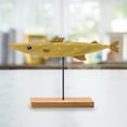 thumbnail image 3 of Abbracc Modern Ornament Standing Decorations Wooden Craft Decorations Nice for Yellow, 3 of 8