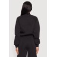 thumbnail image 5 of Women's Almost Famous Drawstring Hem Cropped Raglan Sweatshirt, 5 of 5