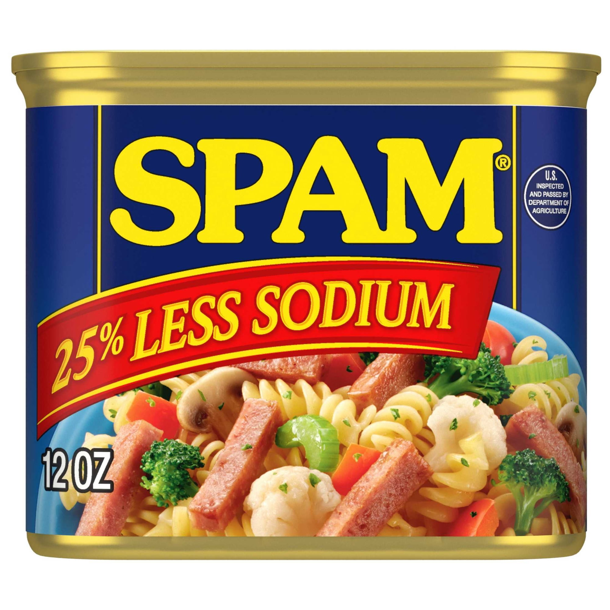 SPAM Hello Kitty 25% Less Sodium, Canned Meats, 7 g Protein, Shelf-Stable, 12 oz Aluminum Can
