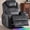 Gray, variant on Dual Motor Power Swivel Rocker Recliner Chair with Heat and Massage,Electric Glider Rocking Chairs for Nursery,Theater Seating with LED Lights, USB A/USB C Ports for Living Room