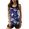 thumbnail image 2 of Xdegoge Tankini Swimsuits for Women Tummy Control High Waisted Full Coverage Bathing Suits 2 Piece Sets Floral Print Swimsuit with Shorts Modest Tankinis Swim Suit, 2 of 8