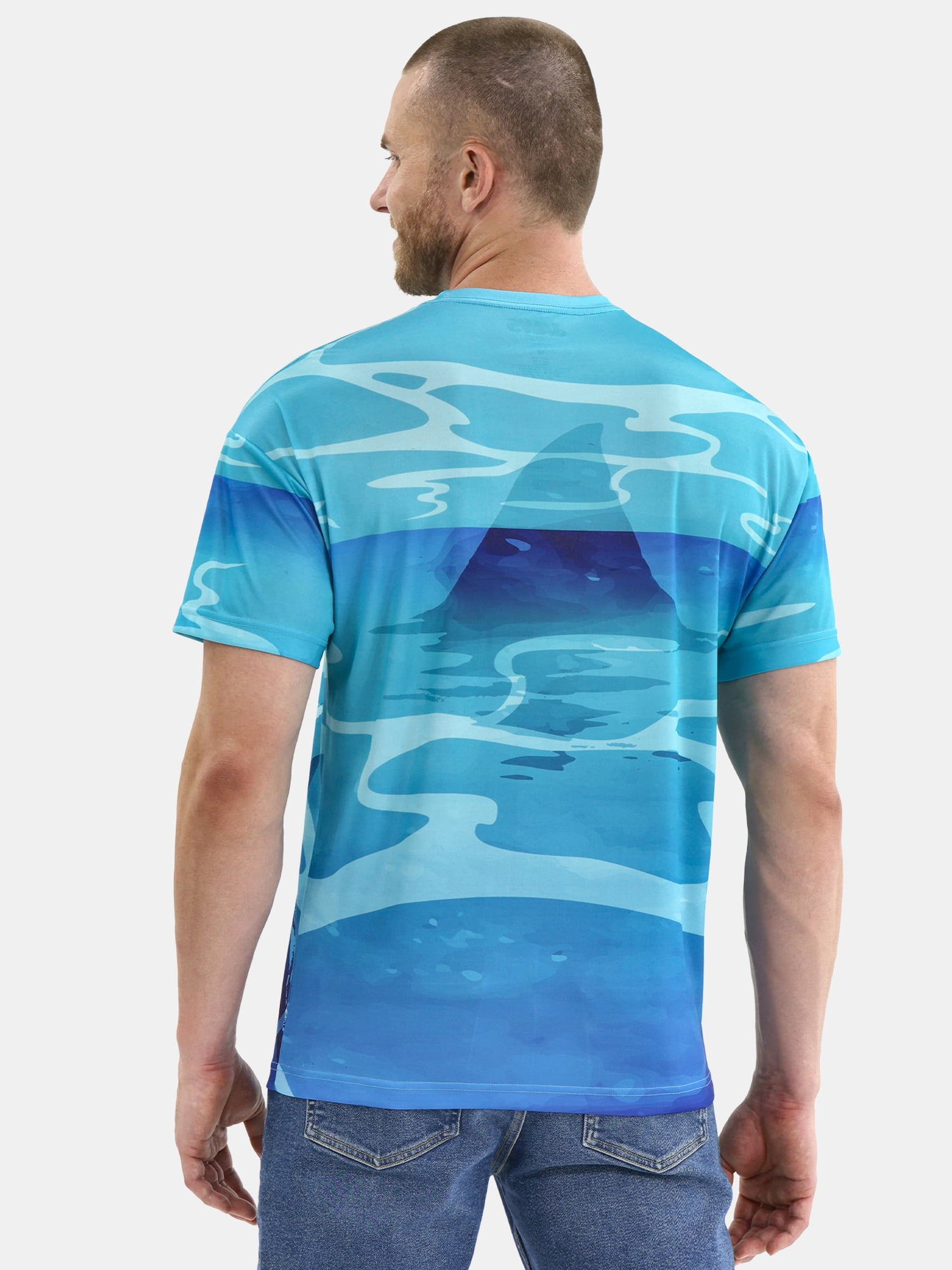 Jaws Men's and Big Men's Graphic Tee with Short Sleeves, Sizes S-3XL