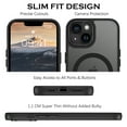 thumbnail image 2 of DOMAVER Magnetic iPhone 13 Case / iPhone 14 Case (6.1") - Slim Matte Translucent Cover | MagSafe Compatible | Shockproof Protective | Black, 2 of 7