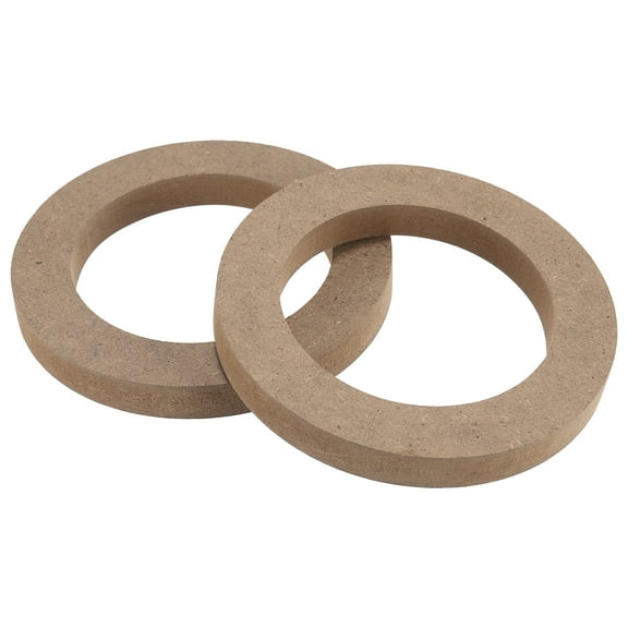 2 Pcs 4" Universal Wooden Car Speaker Subwoofer Mounting Spacer Rings Adapter Bracket Holder Plate