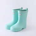 thumbnail image 4 of FINALGANG Toddler Kids Boys Girls Waterproof Rain Boots Solid Color Lightweight Grippy Sole Boots For Outdoor Playing Rainy Day Activities Green 5-5.5 Years, 4 of 4