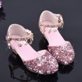 thumbnail image 3 of 2-12T Girls Mary Jane Sequins Shoes Princess Girls Rhinestone Shoes Dress Up Party Sandals Latin Tango Dance Shoes, 3 of 6