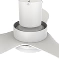 thumbnail image 3 of Smaair 36" 3 Blades White Flush Mount Ceiling Fan with Dim Light and Remote for Smart Home, 3 of 11