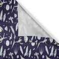 thumbnail image 3 of Ambesonne Space Kitchen Curtains, Cosmic Adventure, 55"x45", Indigo White, 3 of 3