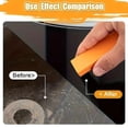 thumbnail image 5 of SharkTRUE 5 Pack Orange Stainless Steel Scratch Eraser, Magical Rust Remover for Kitchen & Household, 3.12" Erasers, 5 of 10