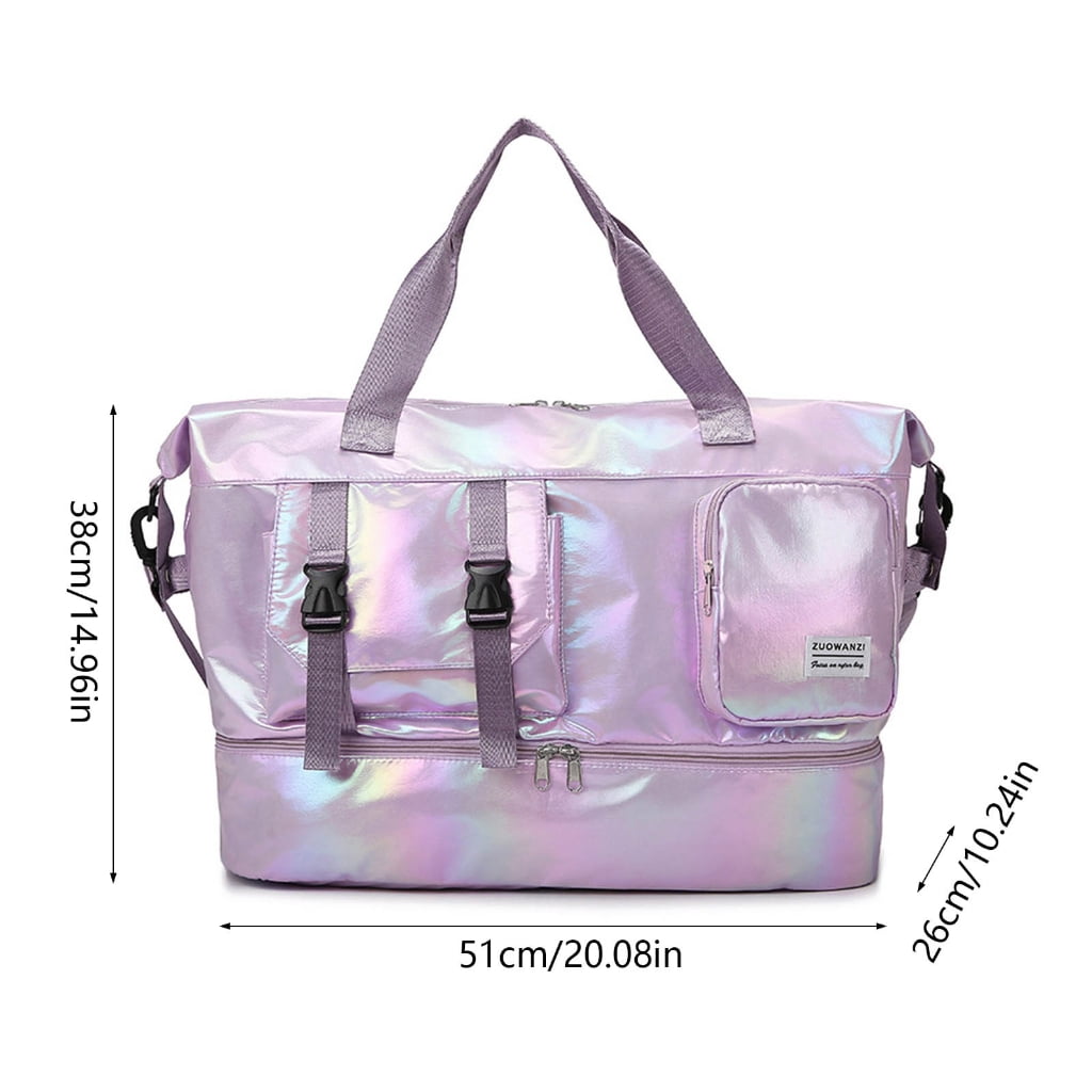 Spacious Sports Travel Bags With Breathable Shoe Storage Compartment Waterproof Oxford Fabric For Gym Hikers