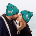 thumbnail image 5 of Lsque Funny Chicken Pattern Knitted Beanie, Unisex Winter Hat, Knit Hat Winter Beanies Thick Fisherman Beanies Cuffed Plain Skull Caps, 5 of 6
