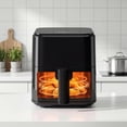 thumbnail image 7 of EDX 3 QT Digital Air Fryer, 800W Compact Countertop Air Fryer with Temperature Control, Black, 7 of 7