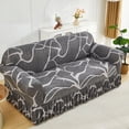 thumbnail image 1 of Nvzi Funda de sofá elástica para sala de estar, fácil de instalar, lavable, protector de sofá con falda, 1 pieza (estilo J, 3 asientos), 1 of 3