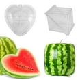 thumbnail image 1 of Watermelon Shaping Mold Square Creative Plastic Heart Shape Transparent Shaping Mold for Fruit, 1 of 7