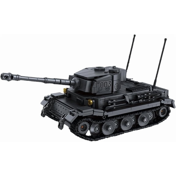 Honchoes Military Tiger Tank Building Set Compatible with Lego WW2 Army Tank Model for Adults Boys 712 Pcs