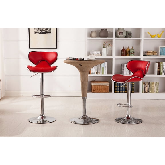 Faux Leather Seat, Built - in Footrest - Great for Outdoor Use, Stylish Look