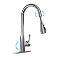 thumbnail image 1 of QinaQin Touchless Kitchen Faucet with Pull Down Sprayer, Brushed Nickel Sensor Sink Faucet, 1 of 7