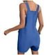 thumbnail image 3 of Mono corto de verano informal con botones para mujer - Poliéster, sin mangas, pantalón corto ancho - S-XXL, 3 of 5