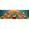 thumbnail image 4 of Colorful Rainbow Themed Banner with Floral Decorations Mrs Alisters Classroom Sign Backdrop Party Supplies for School Events Classroom Decorations Photography Props for Teacher Parties, 4 of 8