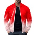 thumbnail image 2 of LOVZFMLL Jackets for Men Pullover Sweater Stand Collar Elastic Solid Color Half Sweater For Men Stand-up Collar Sweater, 2 of 4