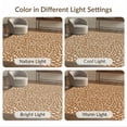 thumbnail image 6 of ODIKA 6'x9' Brown Abstract Leaf Elegance Design Washable Area Rug Elegant Geometric Foliate with Artistic Symmetry Easy Care, Non-Shedding, for Queen Size Bedroom Under Bed Master Suite, 6 of 6