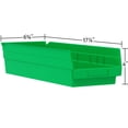 thumbnail image 4 of Akro-Mils 30138 Plastic Nesting Shelf Bin Storage Box, 18" Deep, Clear - Set of 12, 4 of 5
