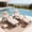 Khaki, variant on Mvpipi Pool Outdoor Lounge Chairs Set of 2,Outdoor Chaise Lounge w/ 5 Adjustable Back,Wicker Patio Pool Lounge Chair with Wheels for Poolside Deck Lawn,Lake Blue