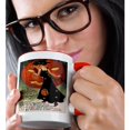 thumbnail image 2 of 3dRose, Vintage Halloween Lady in Black, 15oz Two-Tone Red Mug, 2 of 7