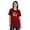 Bright Crimson Red, variant on Inkmeso Crew Neck WoMen's I Got The Shot Funny Pro Vaccine Cotton T-Shirt