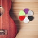thumbnail image 3 of 6 piezas de fieltro de lana púa de guitarra púa de guitarra ukelele púas de guitarra accesorio de guitarra, 3 of 5