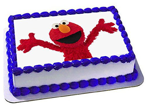 ELMO Sesame Street Edible Cake topper image Party decoration 