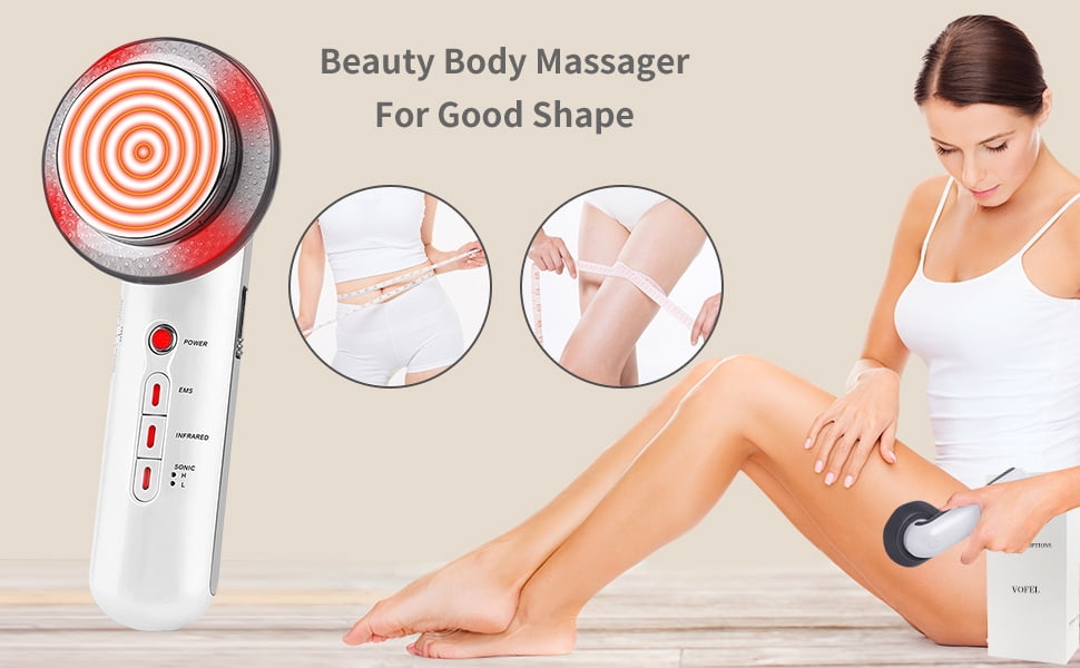 Weight Burning Massager,Body Slimming Massager,3 in 1 Ultrasonic RF  Cellulite Remover Machine with 300ml Gel for Belly Arm and Leg 