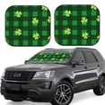 thumbnail image 6 of Kdxio Happy St. Patrick'S Day5 Print 2-Piece Sun Shade Front Windshield - Foldable Car Front Window Sunshades For Most Sedans Suv Truck, 6 of 6
