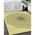 thumbnail image 3 of Ahgly Company Machine Washable Indoor Rectangle Transitional Sun Yellow Area Rugs, 5' x 7', 3 of 7