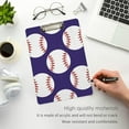 thumbnail image 5 of FMSHPON Baseball Balls Clipboard Hardboard Wood Nursing Clip Board and Pull for Standard A4 Letter 13x9 inches, 5 of 7