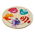 thumbnail image 3 of Rompecabezas de animales de madera Colores y formas Forma de animal Juego preescolar Educativo Animal marítimo, 3 of 9