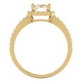 thumbnail image 4 of Halo Engagement Ring for Women - 1.86ct Natural Morganite in 18K Yellow Gold Promise Ring, 4 of 6