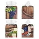 thumbnail image 2 of Balery Bottle Glass Red Wine Porta Pañuelos de Cuero con Estampado – Funda Moderna Cuadrada para Caja de Pañuelos, Dispensador 5x5x5'', 2 of 7