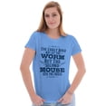thumbnail image 3 of Early Bird Gets Worm Mouse Cheese Women's T Shirt Ladies Tee Brisco Brands X, 3 of 6