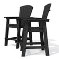 thumbnail image 4 of JEAREY Outdoor Tall Adirondack Chair Set of 2 with Connecting Tray Black, 4 of 5
