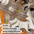 thumbnail image 5 of Sm:)e Welcome Ghost Bat Pumpkin Halloween Garden Flag 12 x 18 Inch, Double-Sided Printing, Outdoor Welcome Decor for Yards, 5 of 7