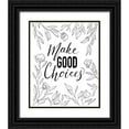 thumbnail image 1 of Talent, Kelley 15x18 Black Ornate Wood Framed with Double Matting Museum Art Print Titled - Make Good Choices, 1 of 4
