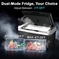 thumbnail image 3 of Dimedeal 12 Volt Car Refrigerator 42QT Portable Cooler -4℉-68℉, Compressor Fridge 12V/24V DC & 110-240V AC, Electric Cooler for Truck, RV, Camper, SUV, Travel, Camping & Road Trips, 3 of 7