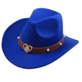 thumbnail image 3 of Chapeau de Cowboy Classification des Produits Style Western avec Bandeau Classique pour Hommes et Femmes, 3 of 4