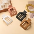 thumbnail image 6 of 4 PCS Flat Hair Clips, Medium Square Flat Claw Clips for Women Girls, French Strong Hold Non-slip Hair Clips for Thick Thin Hair, Stylish Classic Hair Barrettes(Matte Pink)), 6 of 8